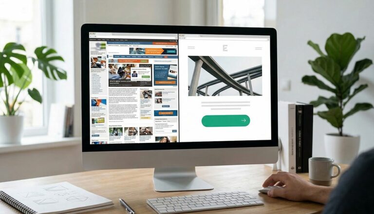 Diseño web limpio mejora la conversión