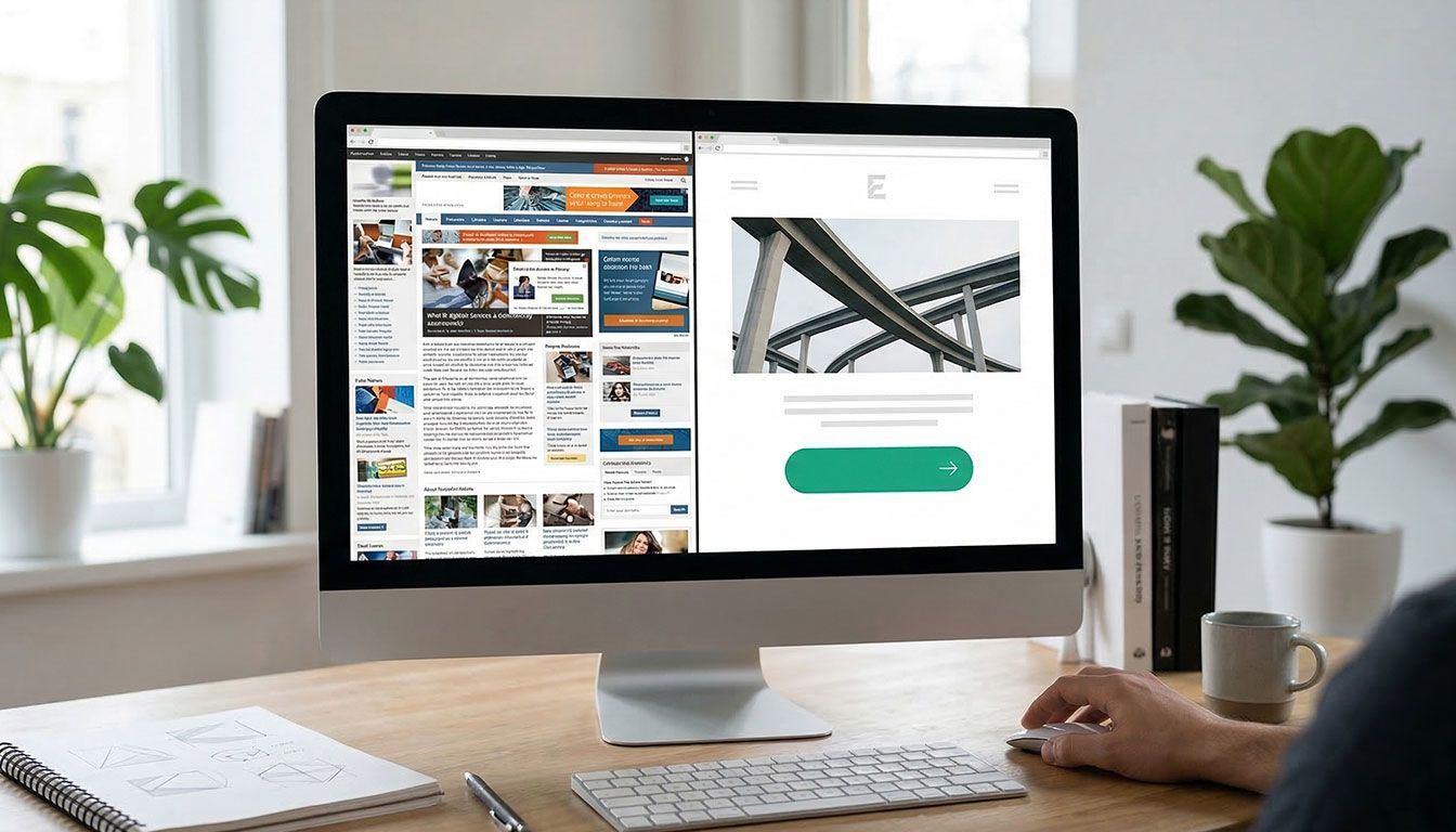 Diseño web limpio mejora la conversión